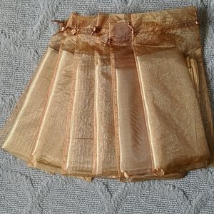 Wholesale Bundle 6 Crystal Mirror Organza Shawls Wraps Gold Wedding Bridesmaids